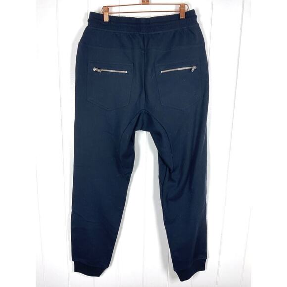 The Kooples Mens Navy Blue Heavy Weight 100% Cotton Joggers NWT Size Large - Picture 8 of 10